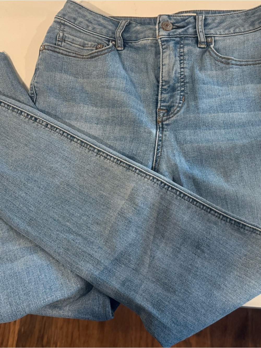 We The Free Light Blue Straight Leg Jeans